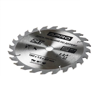 Диск пильн 190х20 24т 830169 APRO