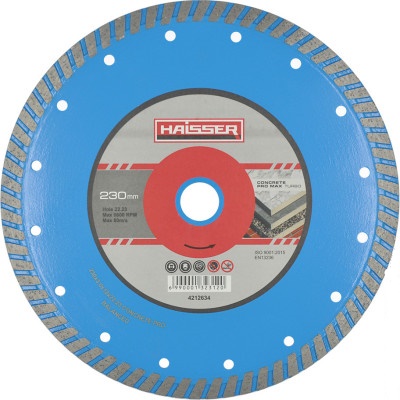 Диск алмаз. TURBO 230 4212634 CONCRETE PRO MAX HAISSER