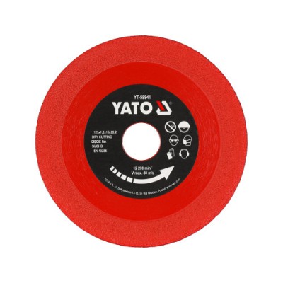 Диск алмаз. ГЛАДКИЙ 125 YT-59941 YATO